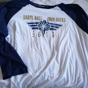Hall & Oates concert baseball shirt